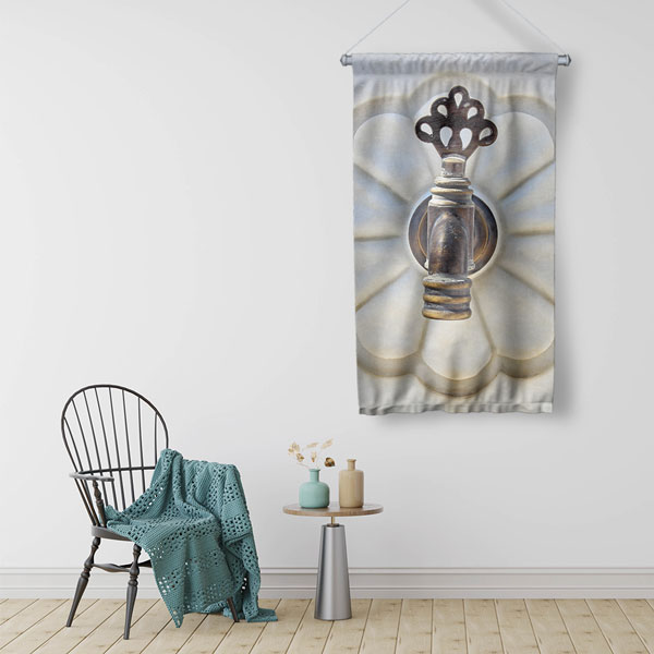 Otantik Hamam Musluğu Duvar Flaması 5976