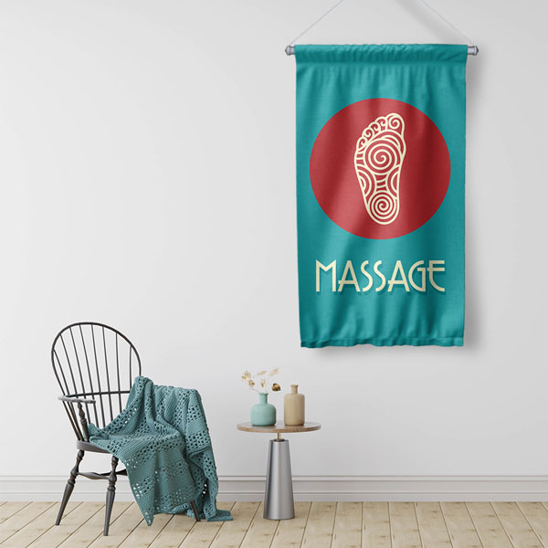 Masaj Salonu Duvar Flaması 5979