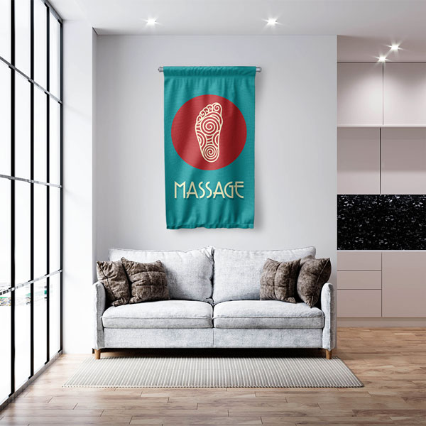 Masaj Salonu Duvar Flaması 5979