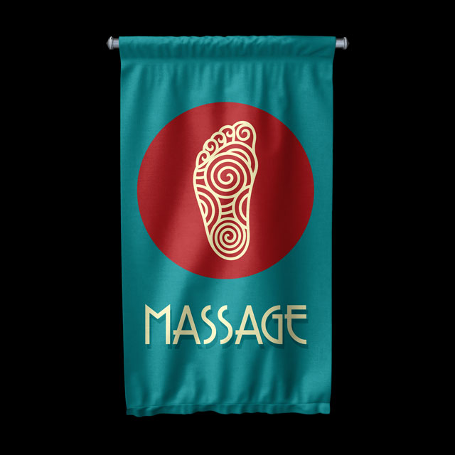 Masaj Salonu Duvar Flaması 5979