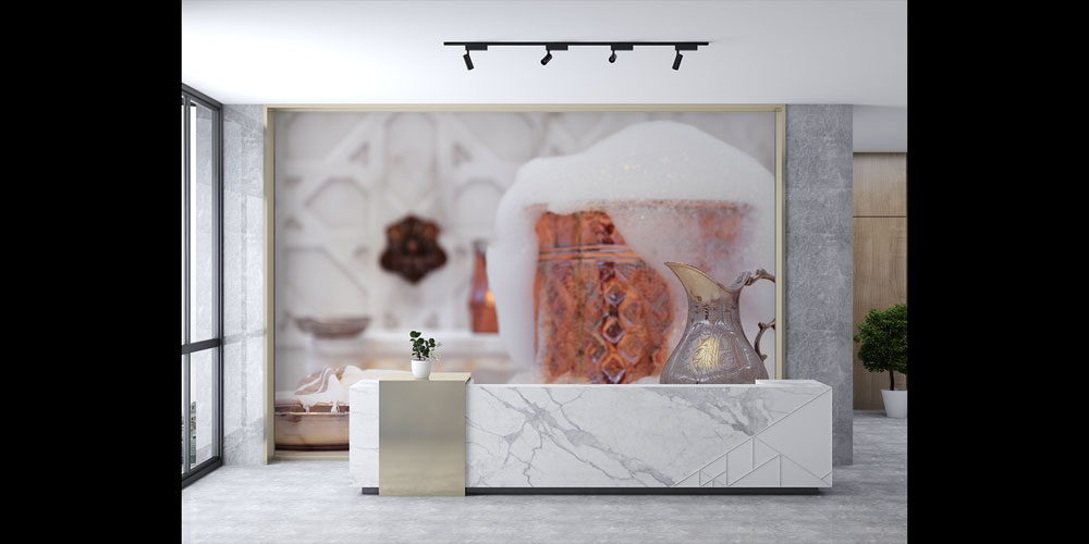 Geleneksel Hamam Tasarımlı Spa Duvar Kağıdı 5940