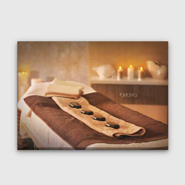 Spa Sıcak Taş Terapisi Kanvas Tablo – 5914