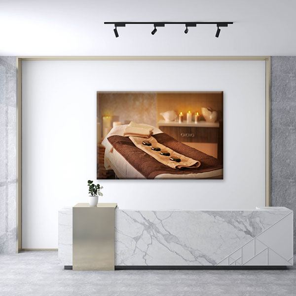 Spa Sıcak Taş Terapisi Kanvas Tablo – 5914