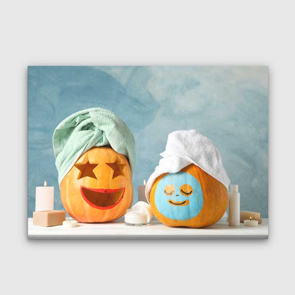 spa-duvar-tablolari-5911-00 Spa Relax Emoji Kanvas Tablo – 5911