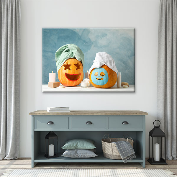 spa-duvar-tablolari-5911-02 Spa Relax Emoji Kanvas Tablo – 5911