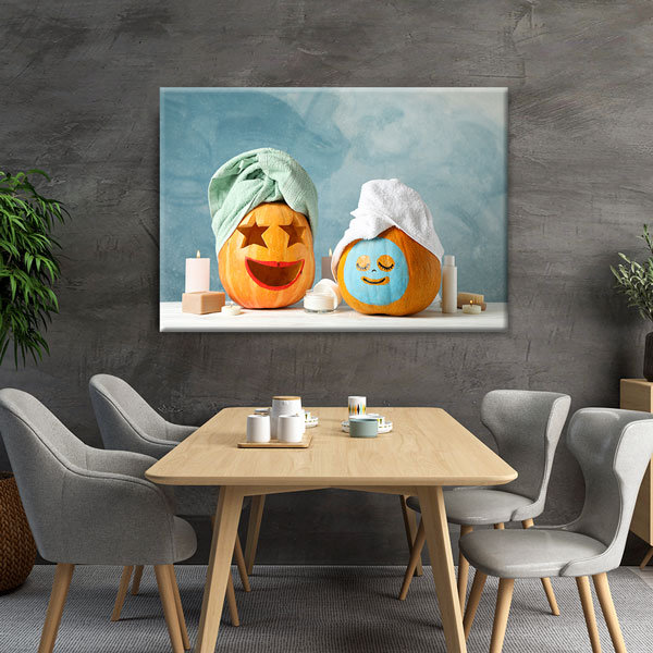 spa-duvar-tablolari-5911-04 Spa Relax Emoji Kanvas Tablo – 5911