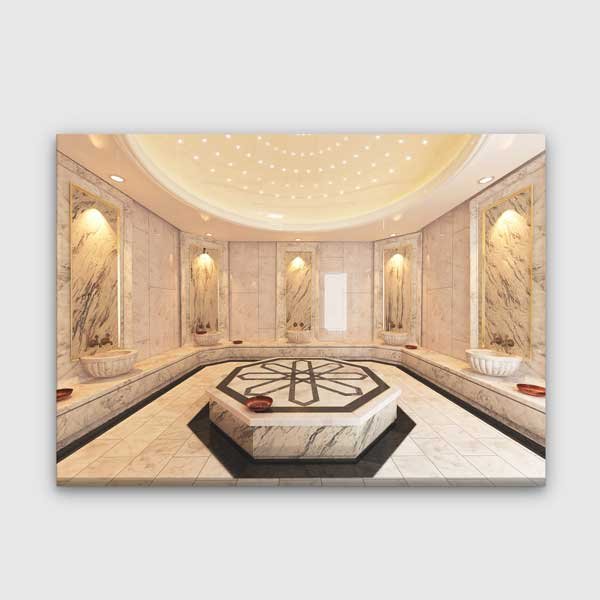 Lüks Türk Hamamı Göbektaşı Kanvas Tablo – 5917