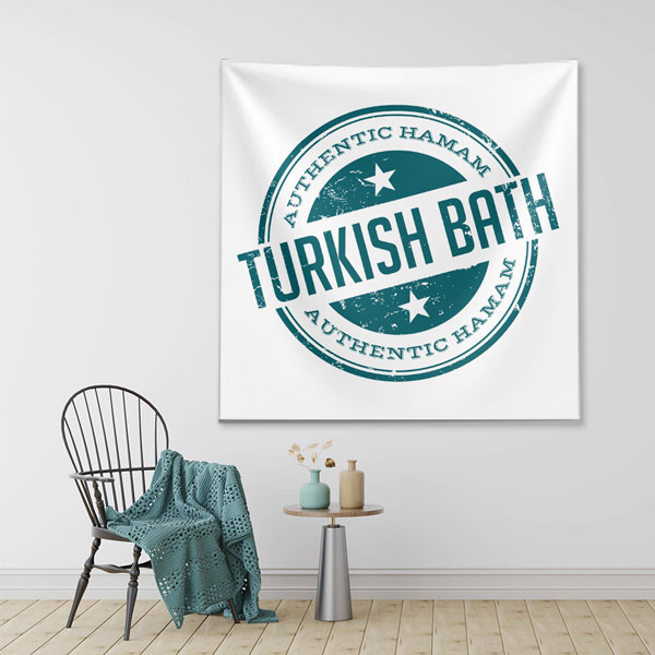 Turkish Bath Tipografik Duvar Örtüsü 5970