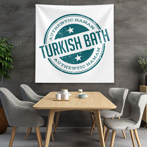 Turkish Bath Tipografik Duvar Örtüsü 5970