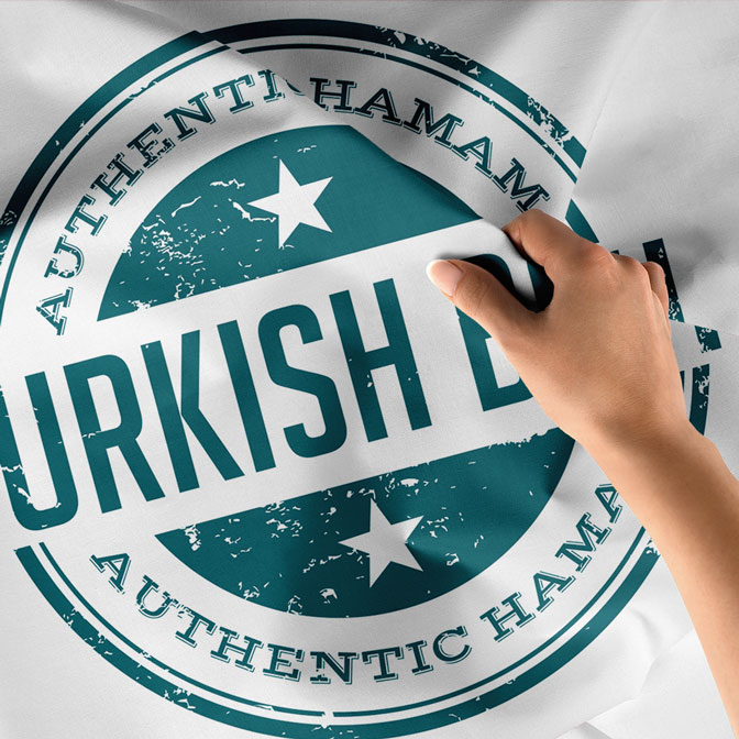 Turkish Bath Tipografik Duvar Örtüsü 5970