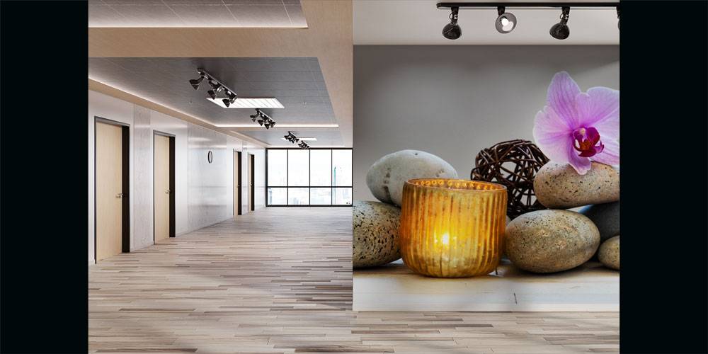 spa-wall-paper-art-decor-5954-03 Zen Spa Orkide ve Taş Duvar Kağıdı 5954