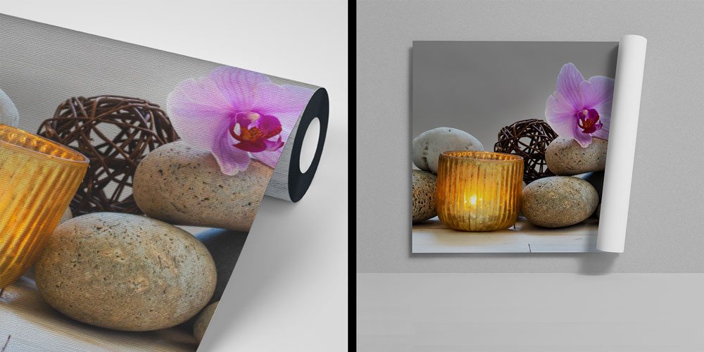 spa-wall-paper-art-decor-5954-04 Zen Spa Orkide ve Taş Duvar Kağıdı 5954