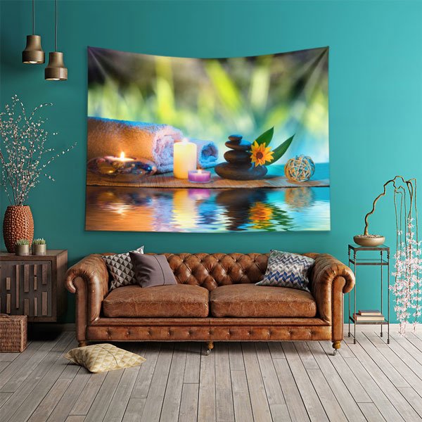 Spa Zen Taşları Duvar Örtüsü 5956