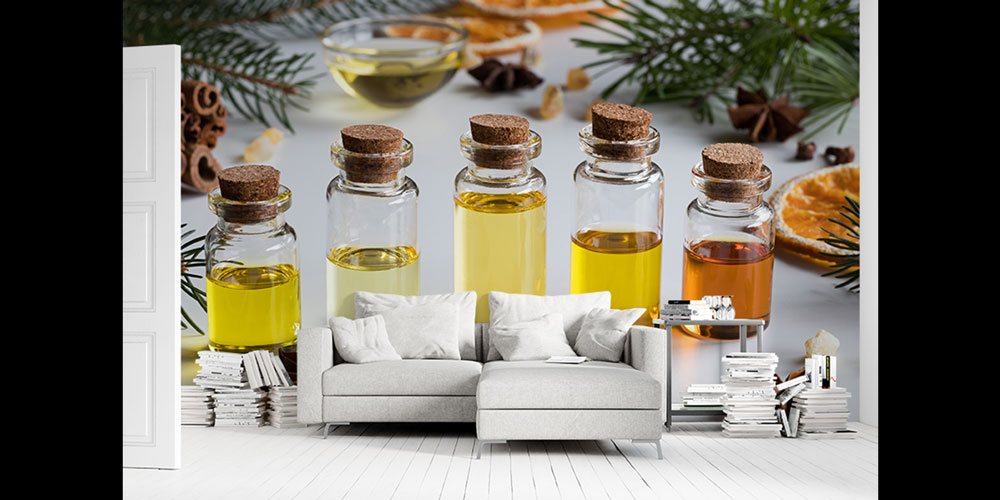 spa-wallpaper-5935-03 Sarı ve mavi tonların enerjik fırça dokularıyla oluşturduğu modern spor temalı soyut duvar kağıdı tasarımı. 5935