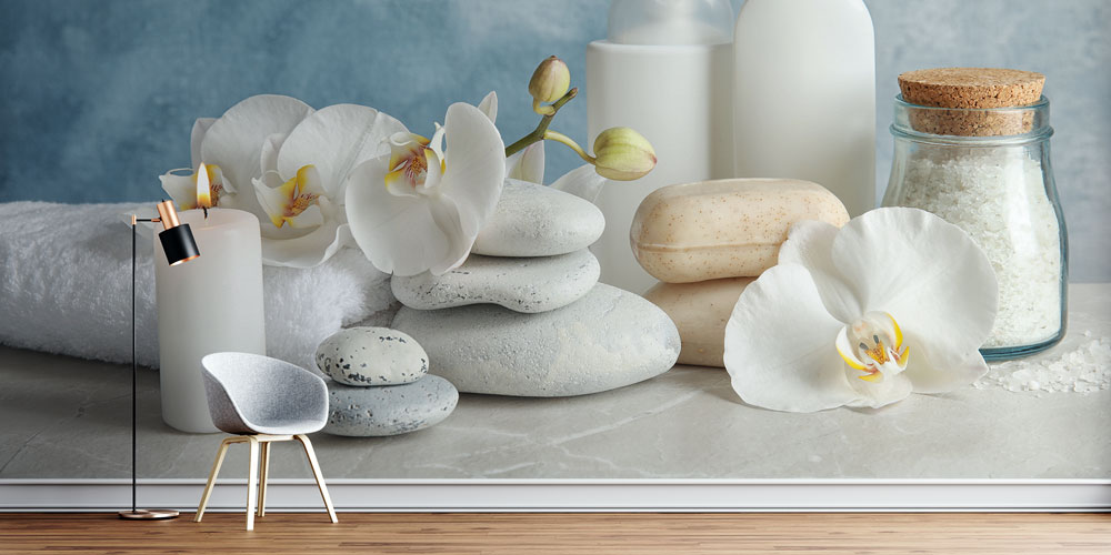 spa-wallpaper-decor-5938-00 Spa Doğal Taş ve Orkide Temalı Duvar Kağıdı 5938