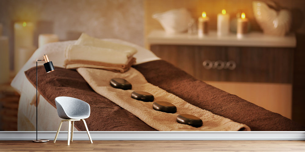 spa-wallpaper-decor-5939-00 Spa Masaj Taşları ve Mum Temalı Duvar Kağıdı 5939