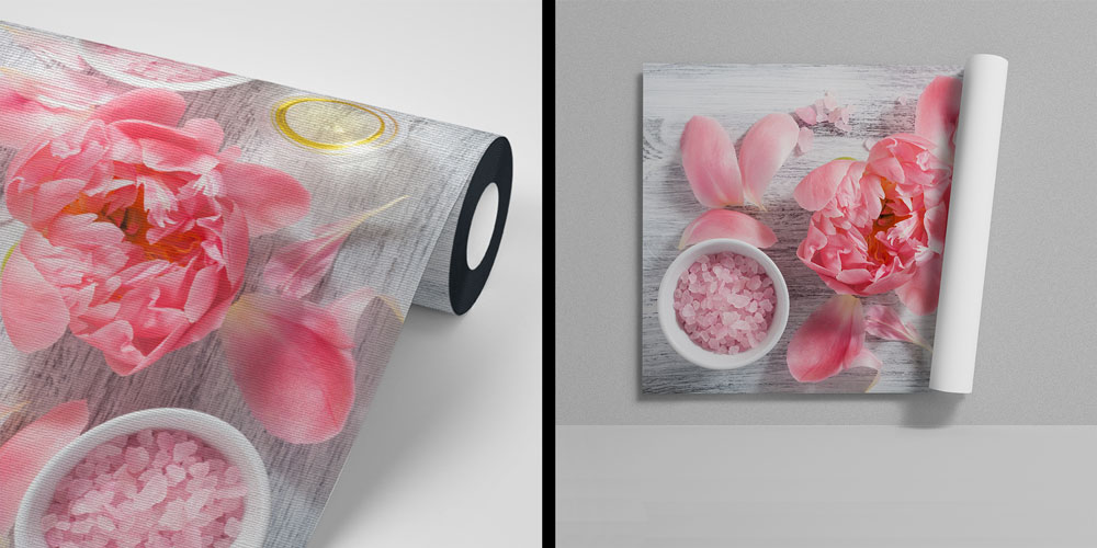 spa-wallpaper-decor-5952-04 Pembe Çiçek Aromaterapi Spa Duvar Kağıdı 5952