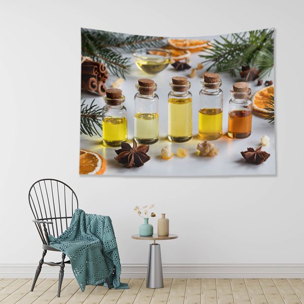 spa-wallpaper-decor-5955-01 Aromaterapi Şişeleri Duvar Örtüsü 5955