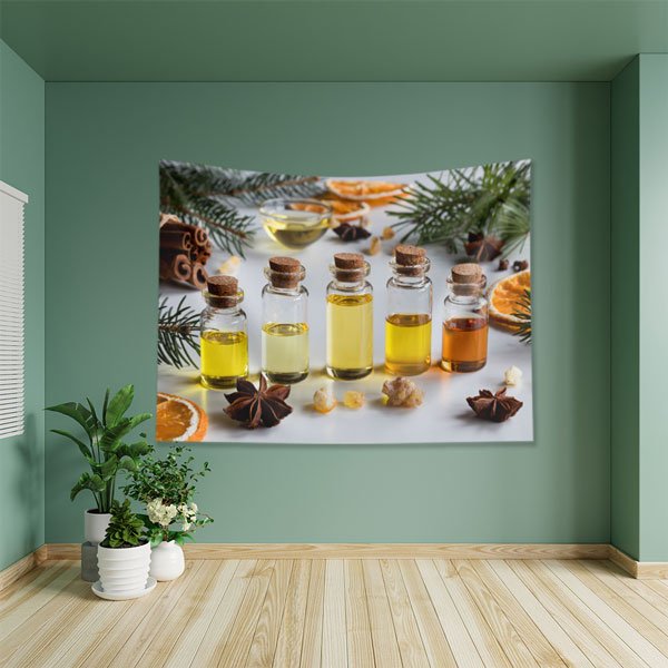spa-wallpaper-decor-5955-02 Aromaterapi Şişeleri Duvar Örtüsü 5955