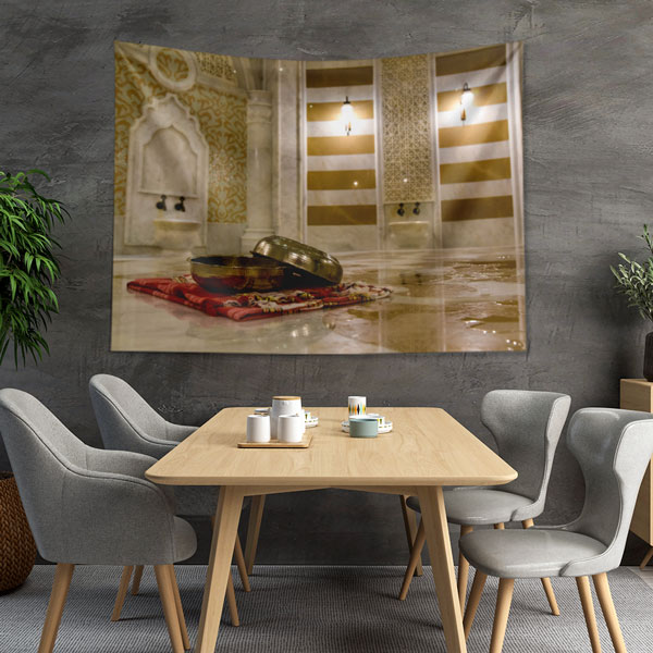 spa-wallpaper-decor-5961-03 Osmanlı Hamam Temalı Duvar Örtüsü 5961