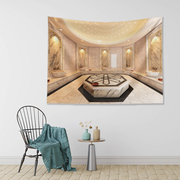 Lüks Hamam Spa Duvar Örtüsü 5962