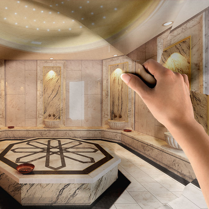Lüks Hamam Spa Duvar Örtüsü 5962