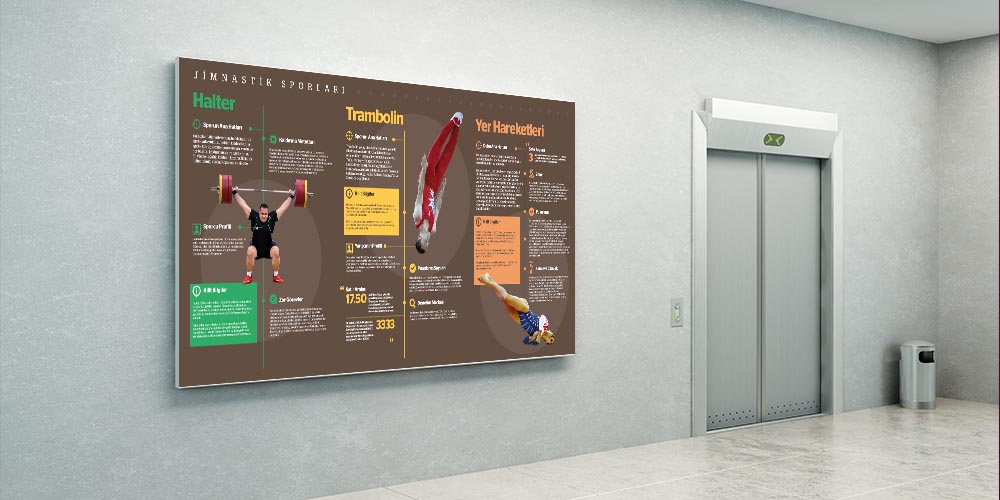 Jimnastik Sporları Eğitim Posteri A-204