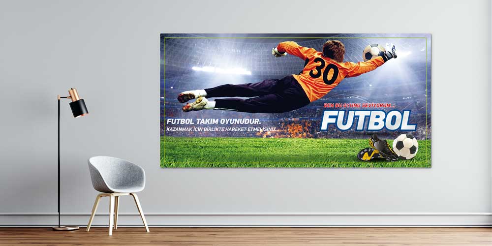 Futbol Temalı Büyük Duvar Posteri A-217