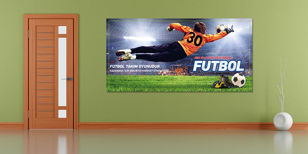Futbol Temalı Büyük Duvar Posteri A-217