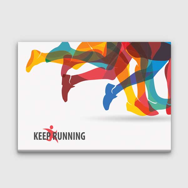 Renkli Koşu Kanvas Tablo – 5784