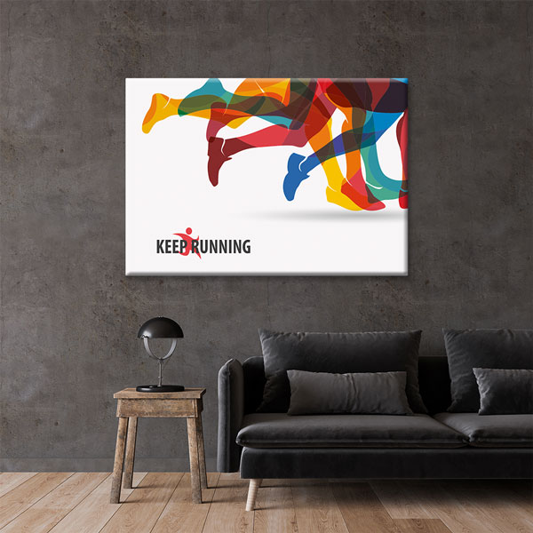 Renkli Koşu Kanvas Tablo – 5784