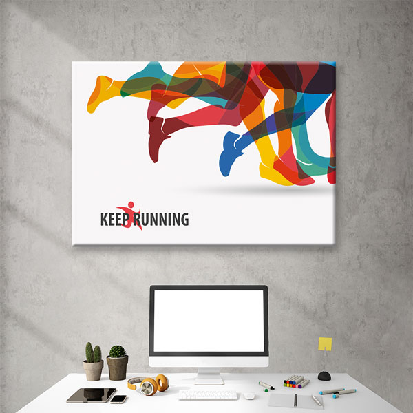 Renkli Koşu Kanvas Tablo – 5784