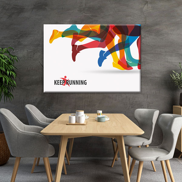 Renkli Koşu Kanvas Tablo – 5784