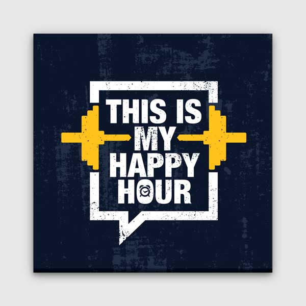 spor-duvar-dekor-5817-00 This Is My Happy Hour Kanvas Tablo – 5817