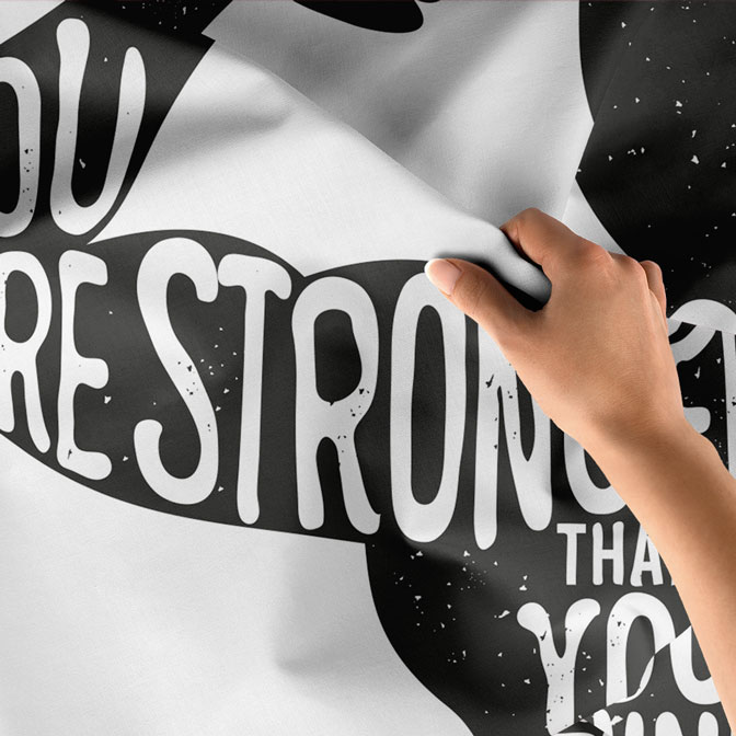 Stronger Than You Think Duvar Örtüsü 5873