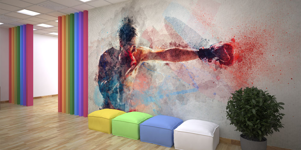 Darbeli Boksçu Duvar Kağıdı 5828