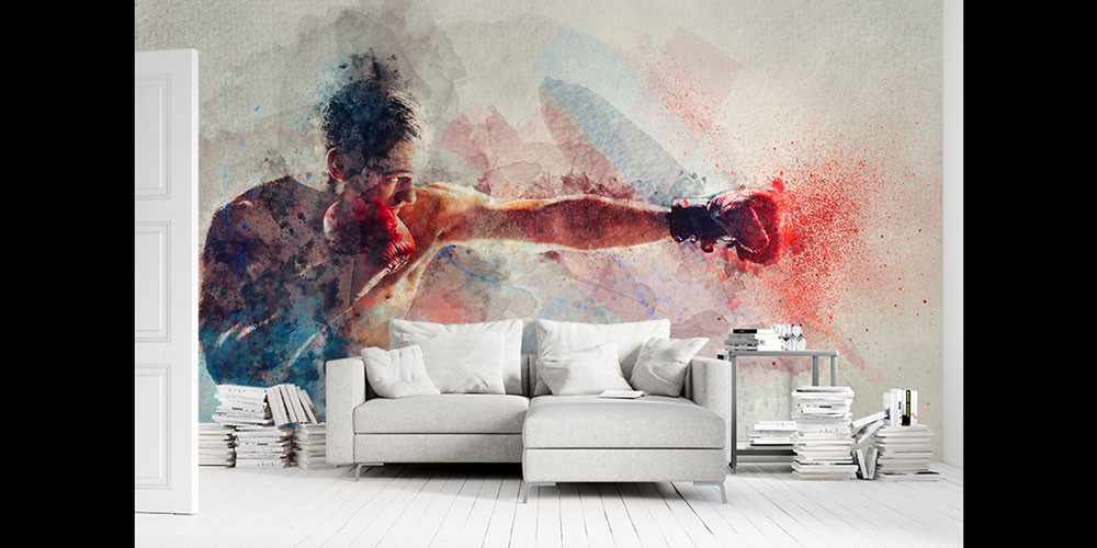 Darbeli Boksçu Duvar Kağıdı 5828