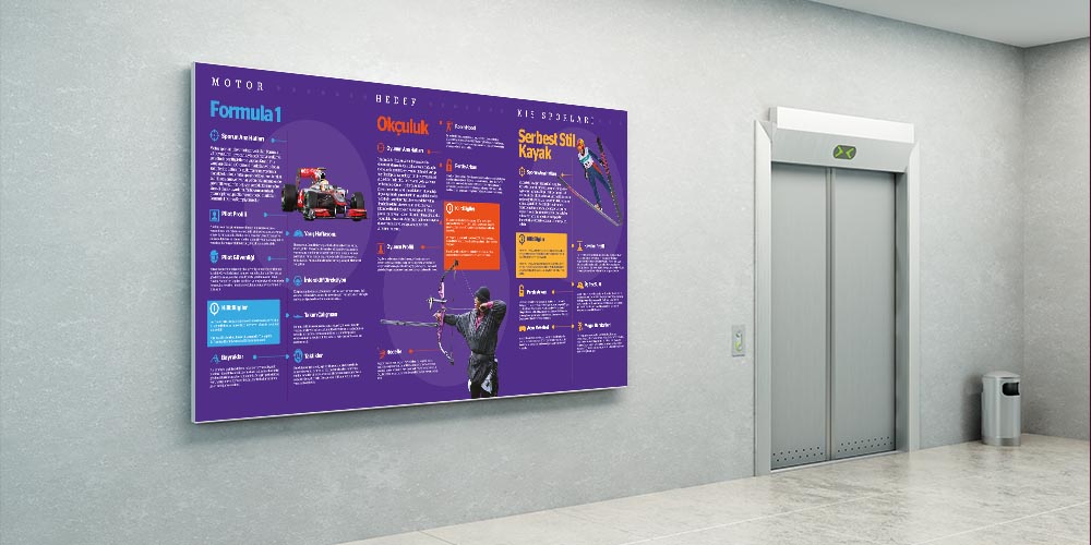 Çeşitli Spor Dalları Eğitim Posteri A-203