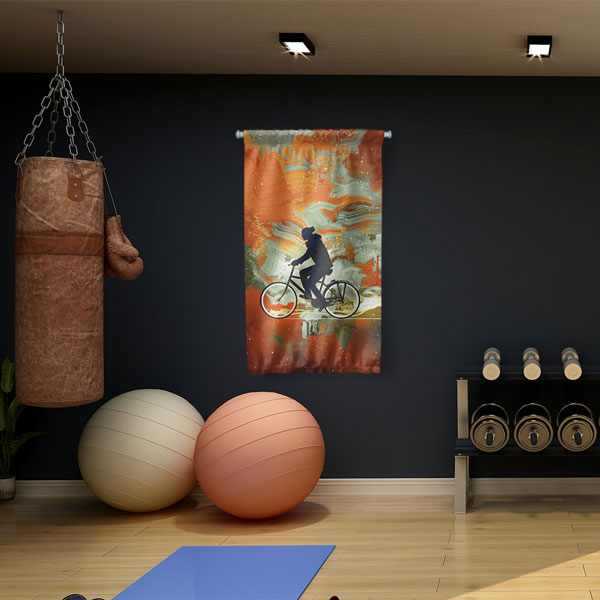 Bisiklet Spor Duvar Flaması 5886