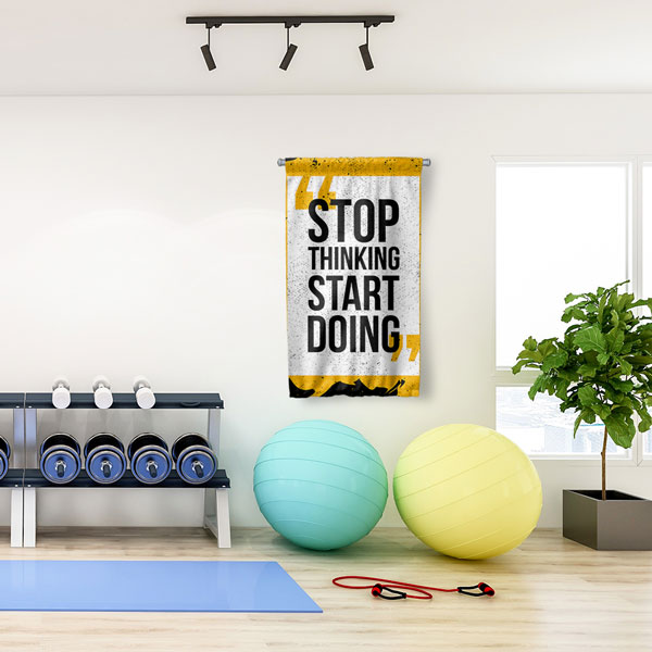 Stop Thinking Start Doing Duvar Flaması 5896