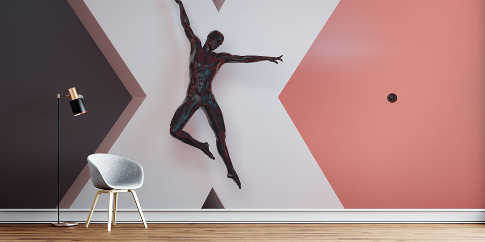 Modern Atletik Figür Duvar Kağıdı 5827