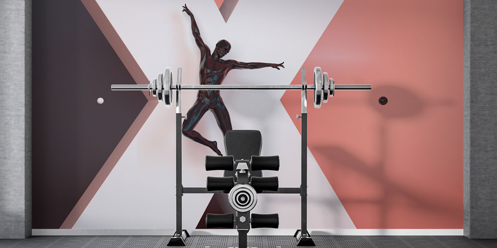 Modern Atletik Figür Duvar Kağıdı 5827