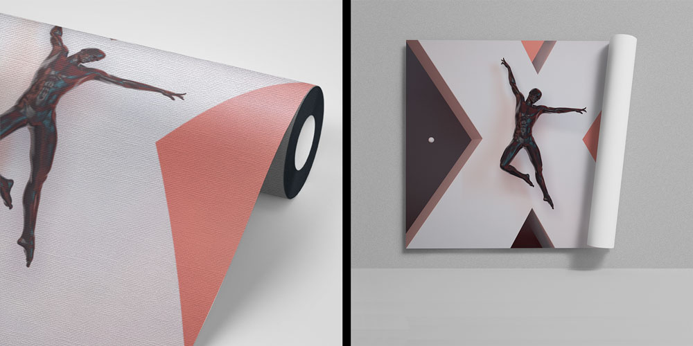 Modern Atletik Figür Duvar Kağıdı 5827