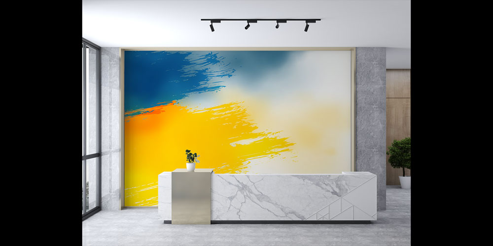 Spor Temalı Renkli Soyut Duvar Kağıdı 5854