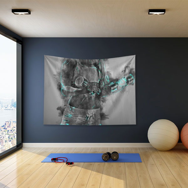 Fitness Spor Duvar Örtüsü 5855