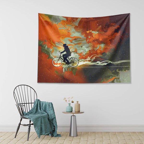 Bisiklet Spor Duvar Örtüsü 5858