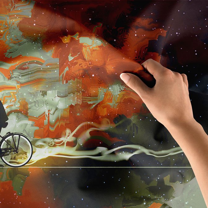 Bisiklet Spor Duvar Örtüsü 5858