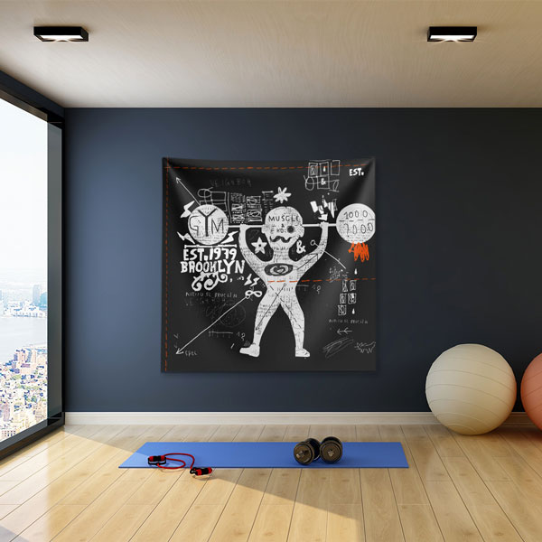 spor-duvar-tablo-5876-00 Brooklyn Street Gym Duvar Örtüsü 5876