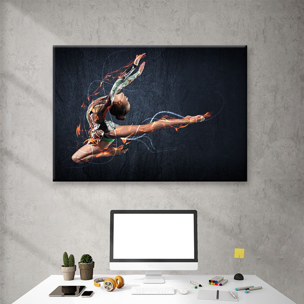 Atletik Dans Kanvas Tablo – 5790
