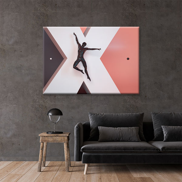 Atletik Siluet Kanvas Tablo – 5779